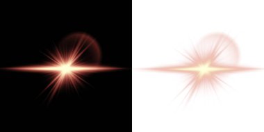 Beyaz ışığı olan bir yıldız kümesi