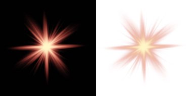 Siyah arkaplanı olan kırmızı yıldızı ayarla