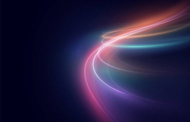 Hızlı hareket eden hız çizgileri içeren fütüristik soyut teknoloji geçmişi. Oyunlar, kartvizitler, posterler ve afişler için dinamik hareket tasarımı ideal.