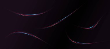 hareketli parlak çizgilerle koyu soyut arkaplan