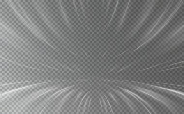 Vektör şeffaf güneş ışığı özel lens ışık efekti. Şeffaf mercekli güneş ışınları. şeffaf ışık arkaplanı.