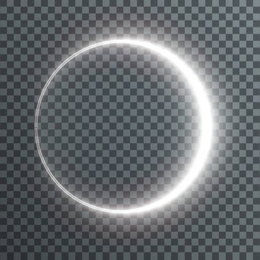 Glowing circular light effect design