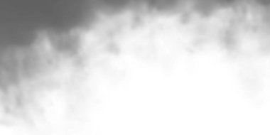 Şeffaf sis ya da duman etkisi. Beyaz sis, bulanıklık, ya da temiz bir arkaplanda sis. Atmosferik sisin gerçekçi vektör çizimi.        