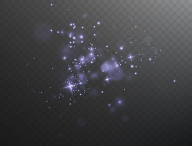 Yüzen mor ışık parçacıkları