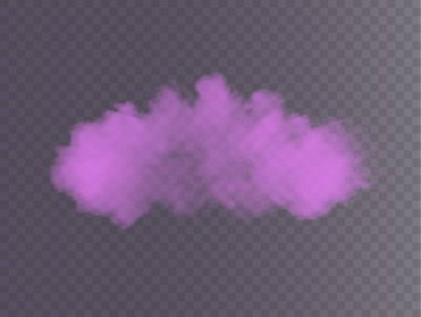 Yukarıda süzülen yumuşak mor bulut