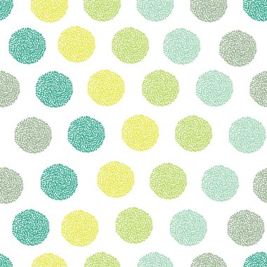 Beyaz arkaplanda yeşil ve sarı renk palet renginde ok şeklinde kusursuz desenli ponpom. Tatil ya da doğum günü bebeğinin tekrarlaması. Pon pon pon. Moda eğilimi.