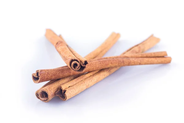 Cinnamon White Background Front View Close — Stock Photo, Image