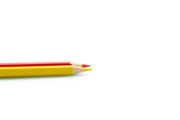 Crayons Couleur Multicolore Sur Fond Blanc — Photo