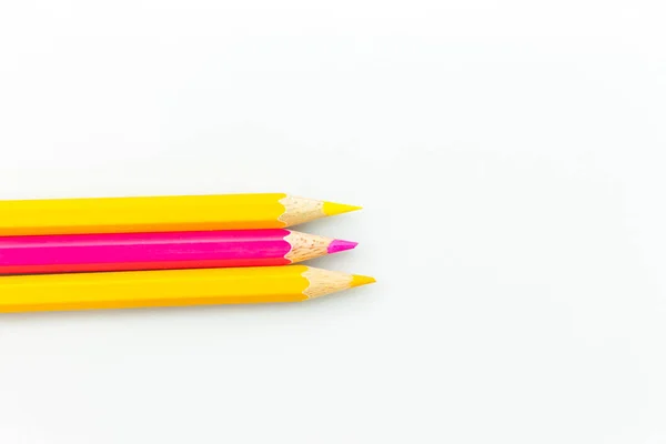 Pencils Color Multicolor White Background — Stock Photo, Image