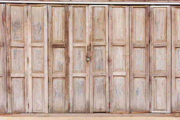 Старая Деревянная Дверь Антикварная Дверь Винтажный Стиль Двери Которая Настоящее — стоковое фото