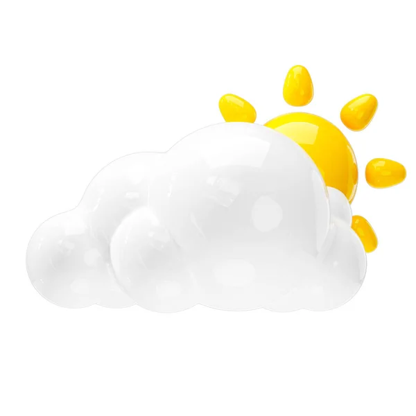 Sunset Icon Weather Forecast Sign — Stock Photo, Image
