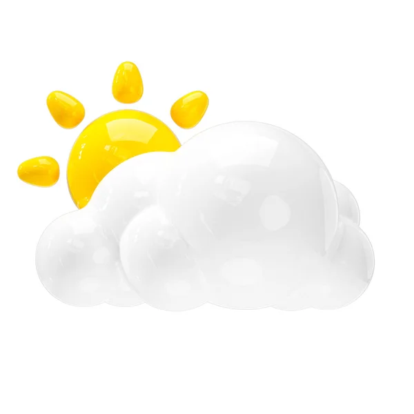 Sonnenaufgang Symbol Wettervorhersage Zeichen — Stockfoto
