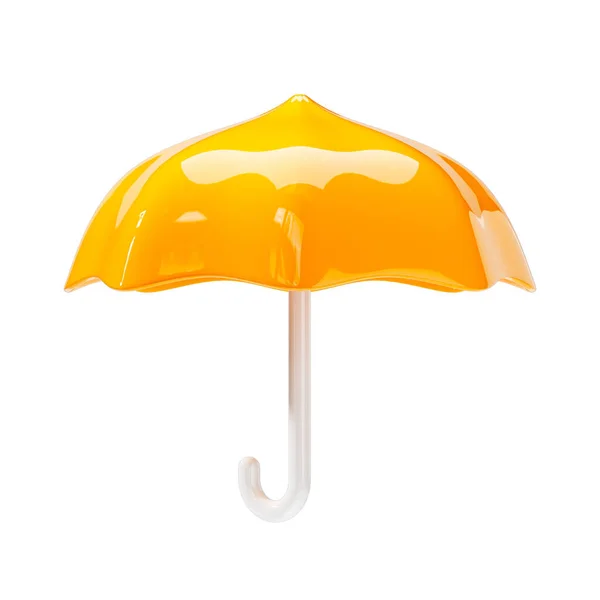 Gelber Regenschirm Zeichen Der Wettervorhersage — Stockfoto