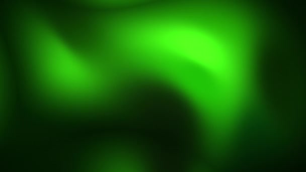 プレゼンテーションのためのスタイリッシュな柔軟な黒緑の背景 無毒なエンボス抽象テクスチャパターン 滑らかで プラスチック現代波 緑色のトーンで流れる勾配 ネオンホログラフィックグラス布 — ストック動画