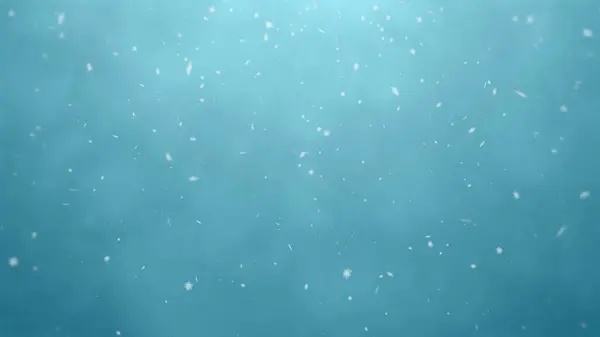 White snowflakes on a soft light blue, natural background seamless looped. Snowfall, snowstorm, realistic snow falls chaotically from top to bottom. Abstract festive gradient New Year, Christmas background. 8k wallpaper 4k screensaver. 2k resolution.