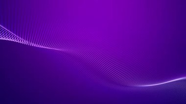 Soyut bükülmüş kıvrımlar parlayan dalga çizgilerini bulanıklaştırdı. 3D video döngüsü sanat tasarımı gradyan arkaplanı. Dalgalar pürüzsüz bir şekilde yumuşak ışık ve bokeh ile akıyor. Fucsia ve mavi kırmızı dalgalar. Teknoloji, 4k