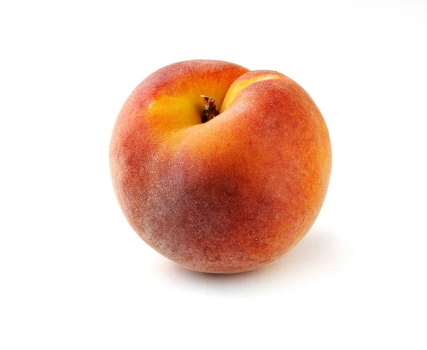 Red Peach Isolated White 免版税图库图片