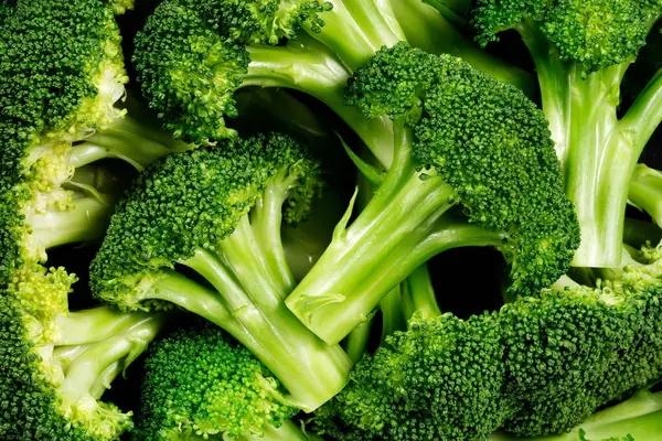 Ham Brokoli Yakın Görünüm Stok Fotoğraf