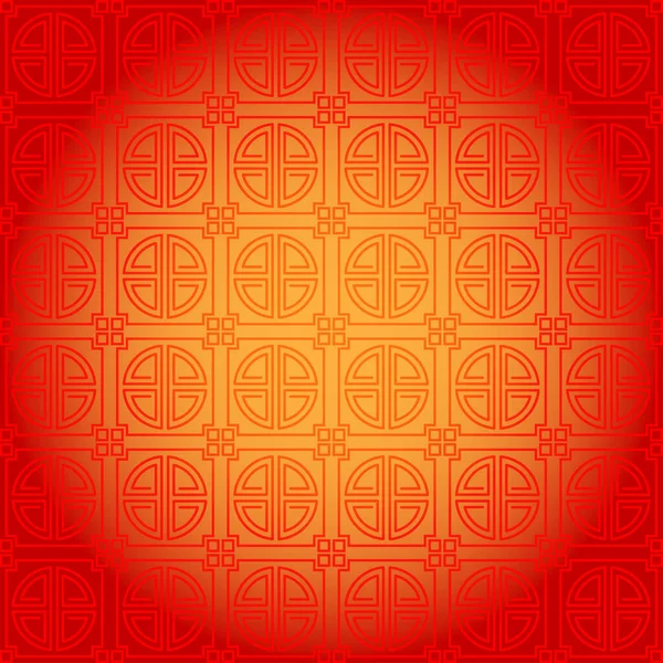 Chinese Pattern Gold Glow Light Background — стоковый вектор