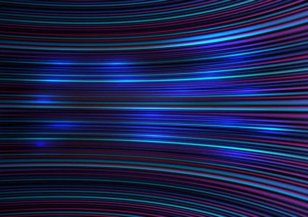 Цветной Световолоконной Оптической Линии Скорости Футуристический Фон Технологии Высокоскоростной Беспроводной — стоковый вектор