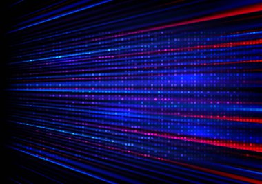 Renkli ışık fiber optik hız çizgisi, yüksek hızlı internet kablosuz veri iletimi, internet ağı konsepti teknolojisi için fütüristik arka plan.