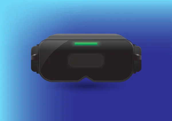 虚拟现实玻璃 用于模拟或游戏 数字技术 — 图库矢量图片
