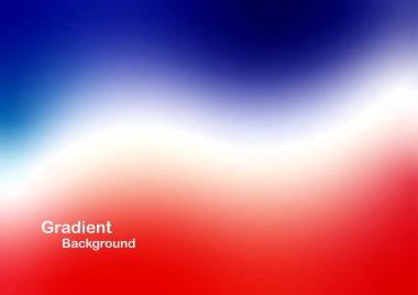 Mavi, beyaz ve kırmızı renk gradyan arkaplanı