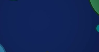 soyut 3D geometrik arkaplan hareketi grafiksel giriş 4K video başlık çubuğu mavi ve yeşil renkli