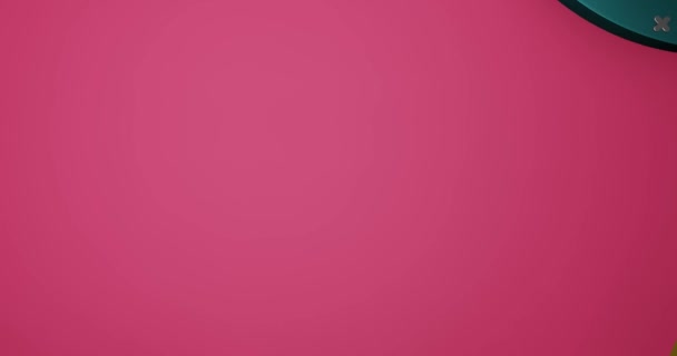 Abstract Geometrical Background Motion Graphic Intro Video Copy Space Pink — Stock Video