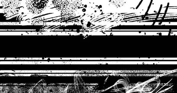 Vector Ilustrație Stratificată Fundal Abstract Grunge Jumătate Ton Negru Alb — Vector de stoc