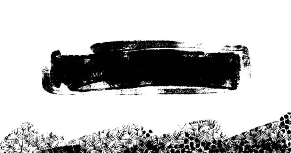Διανυσματική Επίπεδη Απεικόνιση Της Αφηρημένης Grunge Halftone Μαύρο Και Άσπρο — Διανυσματικό Αρχείο