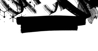 Soyut grunge yarım ton siyah ve beyaz sıkıntılı arkaplanının vektör katmanlı çizimi