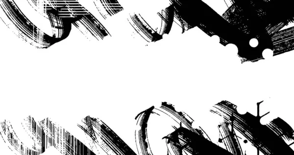 Векторная Многослойная Иллюстрация Абстрактного Гранжа Полутонового Черно Белого Проблемного Фона — стоковый вектор