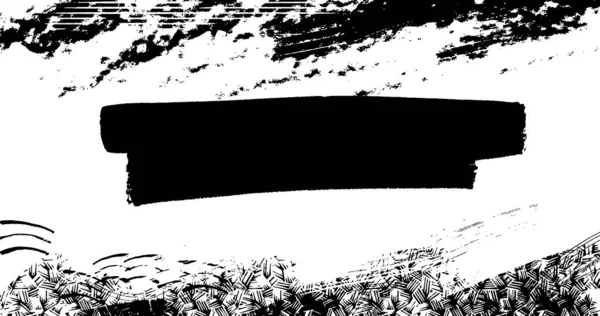 Wektor Warstwowe Ilustracja Abstrakcyjny Grunge Halftone Czarny Biały Zagrożone Tło — Wektor stockowy
