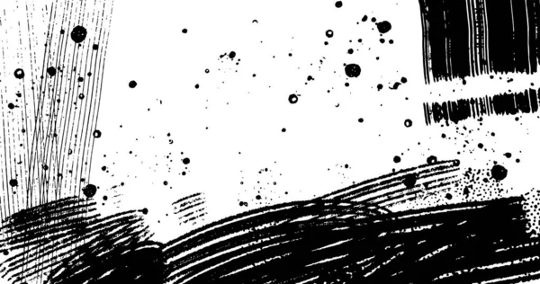 Illustration Couches Vectorielles Demi Ton Abstrait Noir Blanc Détresse — Image vectorielle