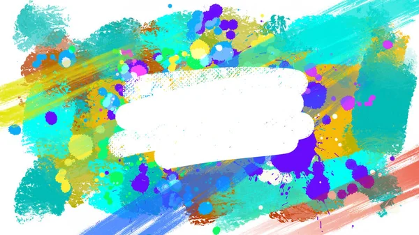 Värikäs Eloisa Abstrakti Rohkea Löysä Siveltimenvedot Impressionismi Modernin Taiteen Tausta — kuvapankkivalokuva