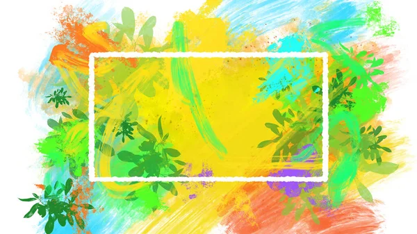 Colorful Vivid Abstract Bold Loose Brushstrokes Impressionism Modern Art Background — Stock Fotó