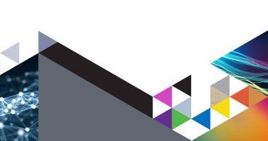 Başlık ve altyazı için kopyalama alanı olan ultra modern tasarım kolaj tarzı soyut arkaplan - Şeffaf arkaplan ile PNG resmi