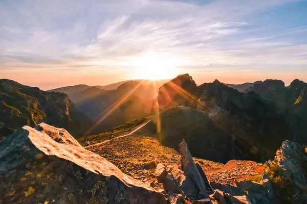 Pico do Arieiro, Madeira, Portekiz. Yüksek kalite fotoğraf