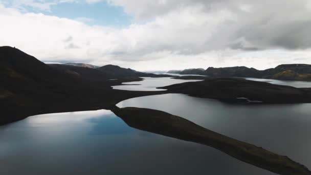 Langisjor Lake Highlands Iceland High Quality Footage — Stok video