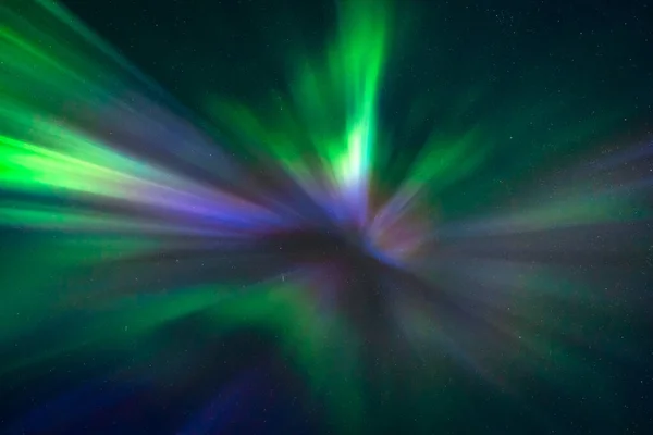 Rare Blue Northern Lights Aurora Borealis High Quality Photo — Stock Photo, Image