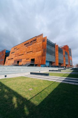 Gdansk, Polonya 5.4.2023 Avrupa Dayanışma Merkezi. Yüksek kalite fotoğraf