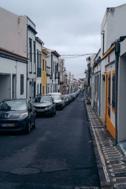 20.4.2023 Ponta Delgada, Azores, Portekiz. Azores 'teki Ponta Delgada sokakları. Yüksek kalite fotoğraf