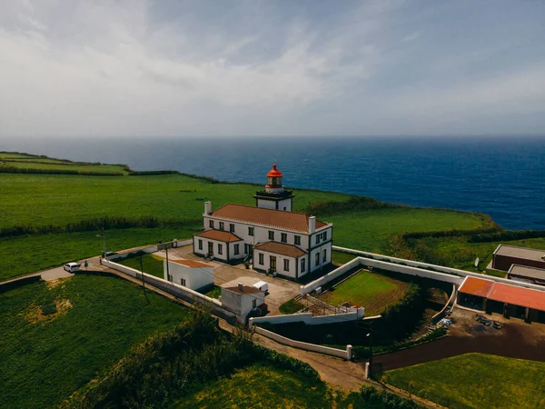 2024 São Miguel Açores Portugal Farol Ferraria Farol Majestoso Ilha — Fotografia de Stock