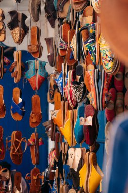 Fas 'taki geleneksel medine dükkanları. Yüksek kalite fotoğraf