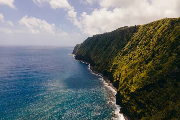 Фароль Арнел Изящный Маяк Острове Сан Мигель Азорские Острова Направляющий — стоковое фото