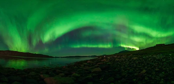 Northern Lights También Conocida Como Aurora Borealis Sobre Escandinavia Norte Imágenes de stock libres de derechos