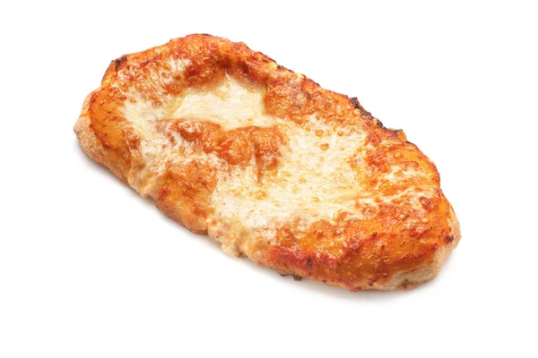 Taze pişmiş Focaccia ya da yakın plan pizzada domates ve peynirli pizza. Seçici odak.