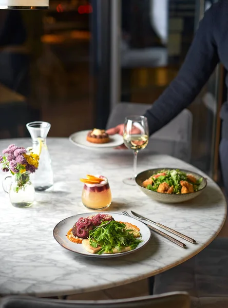 stock image Food Table Healthy Delicious Organic Meal Concept.