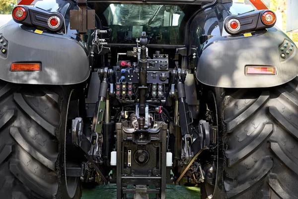 Kišiněv Moldavsko Října2019 Zadní Pohled Mechanismy Systémy Traktoru Umístěné Kabinou — Stock fotografie